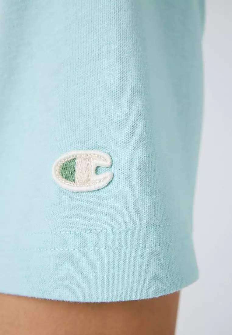 Label-Printed Crewneck T-Shirt