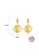 SUNRAIS gold High quality Silver S925 gold simple design earrings 4D275ACBF3E142GS_4