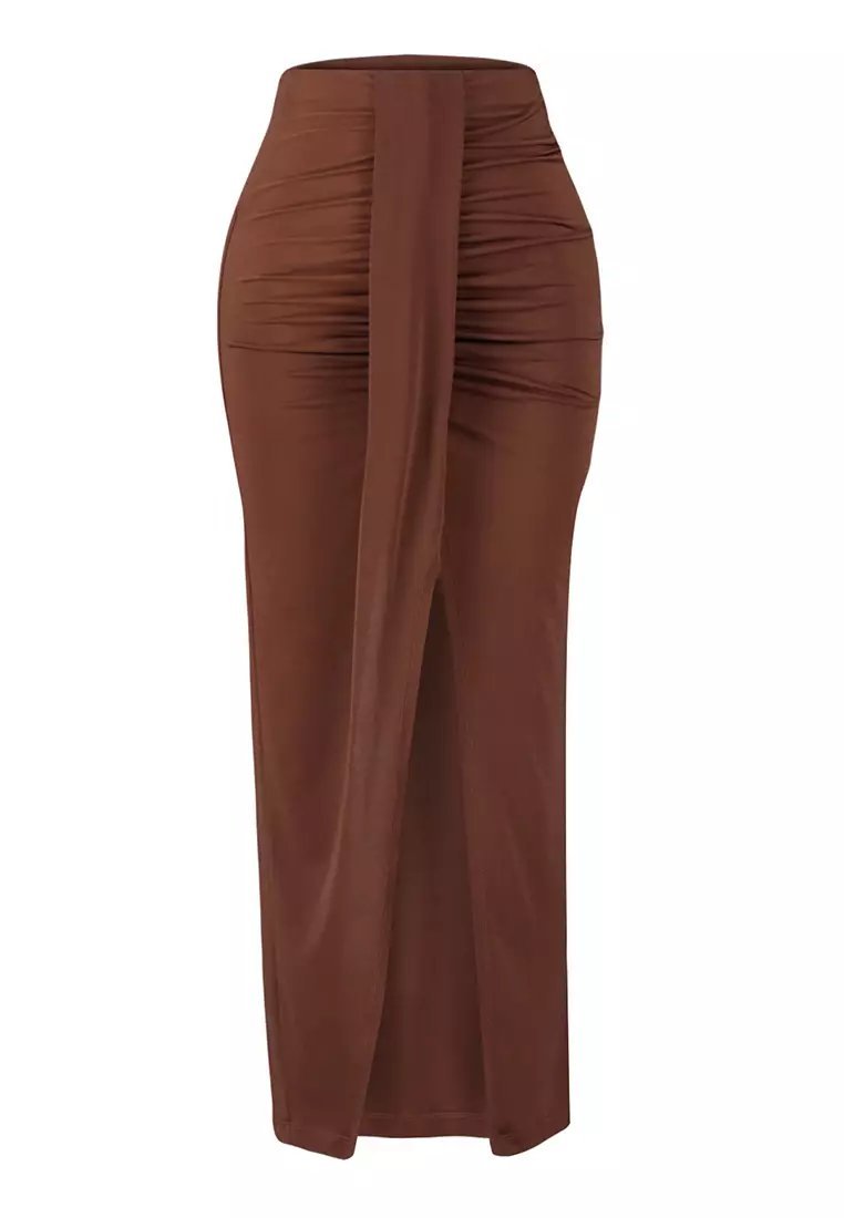 Knit Slit Beach Skirt