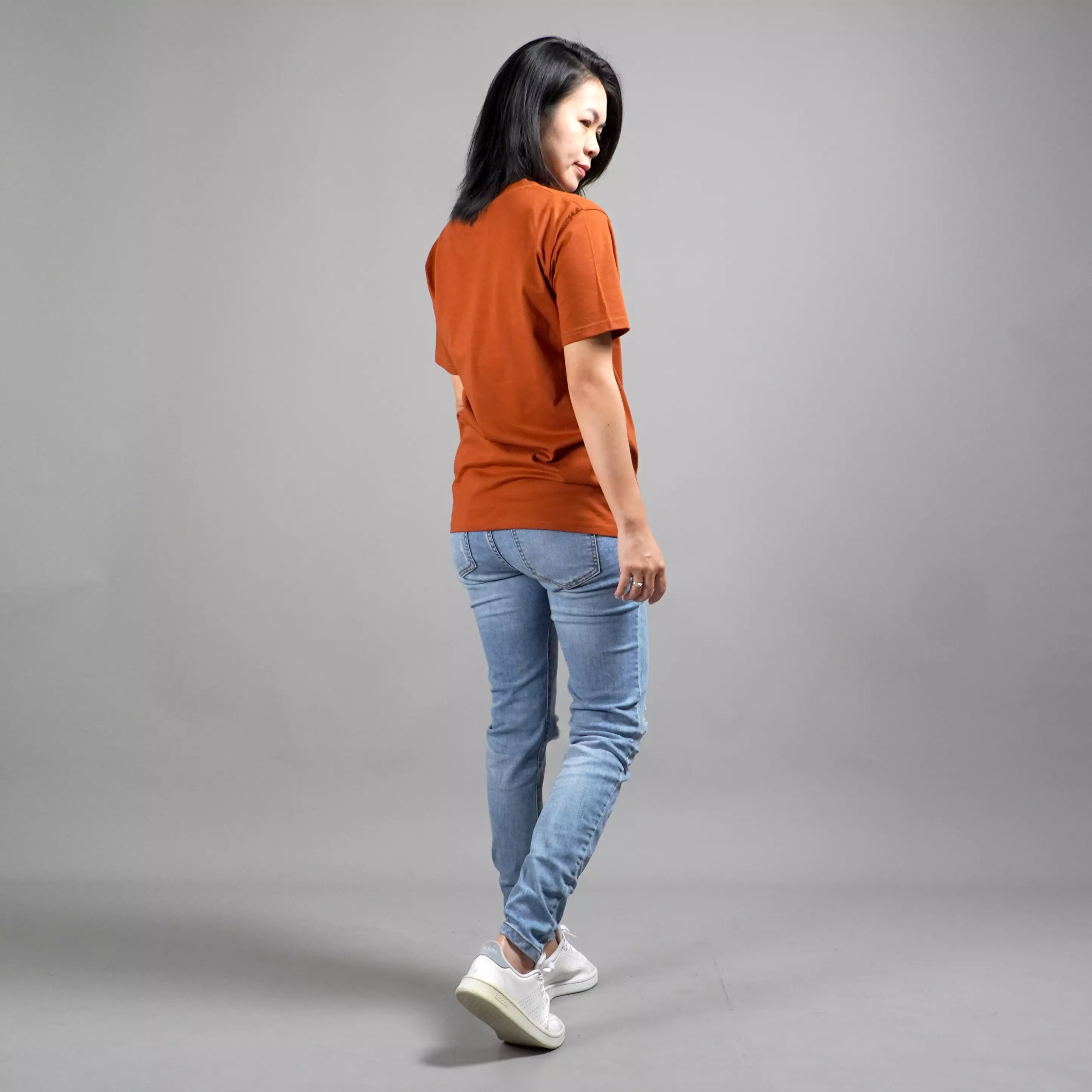  UNILO Size S-BIG Kaos Polos Wanita Basic TShirt Cotton - Coral