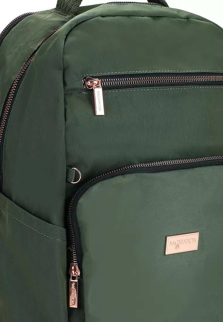 Rose Gold Series Crinkle Nylon Backpack