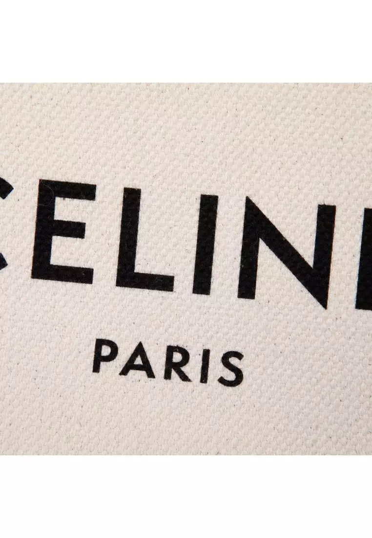 Pre-Loved Celine Large Canvas Logo Pouch