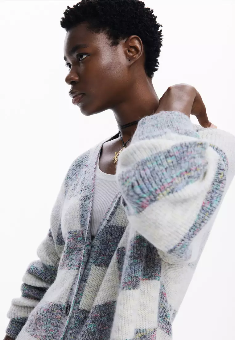 Desigual Woman Striped cardigan.