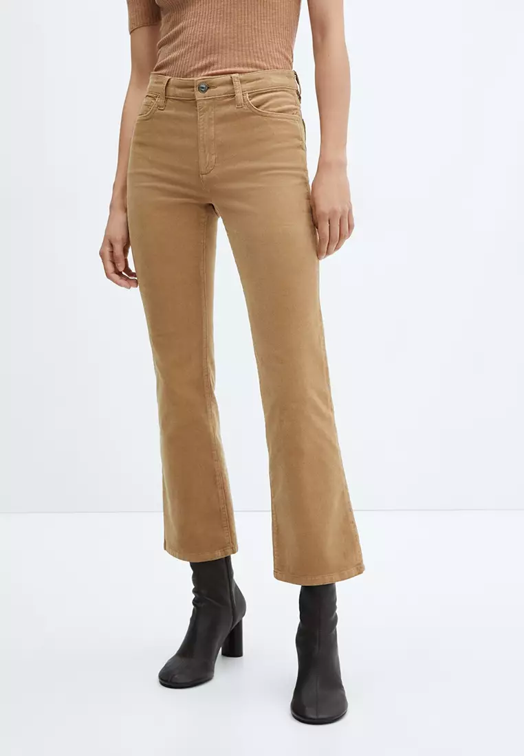 Buy Mango Crop Flared Jeans Online