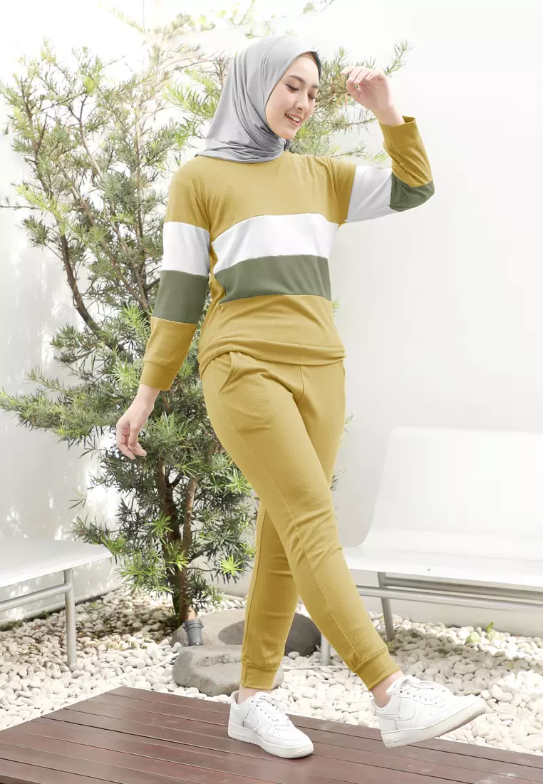 Zelena - Aestra Knit Training Set | Setelan Olahraga Wanita