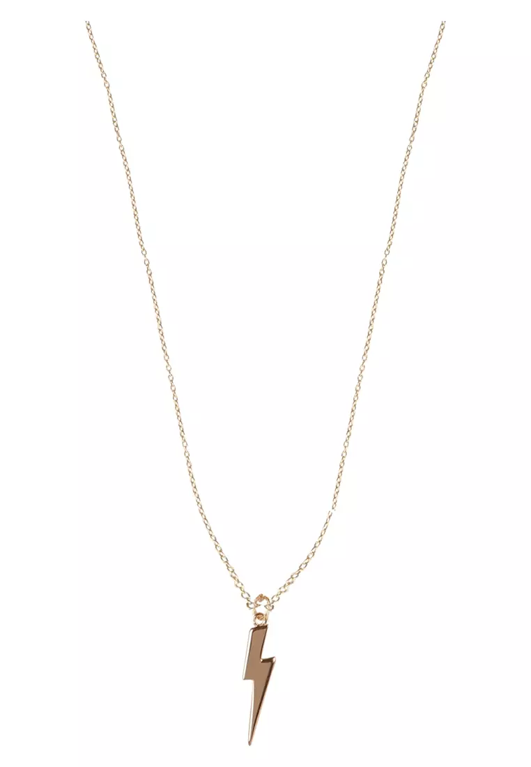 Buy Foundry Vermeil Lightning Bolt Necklace 2024 Online ZALORA