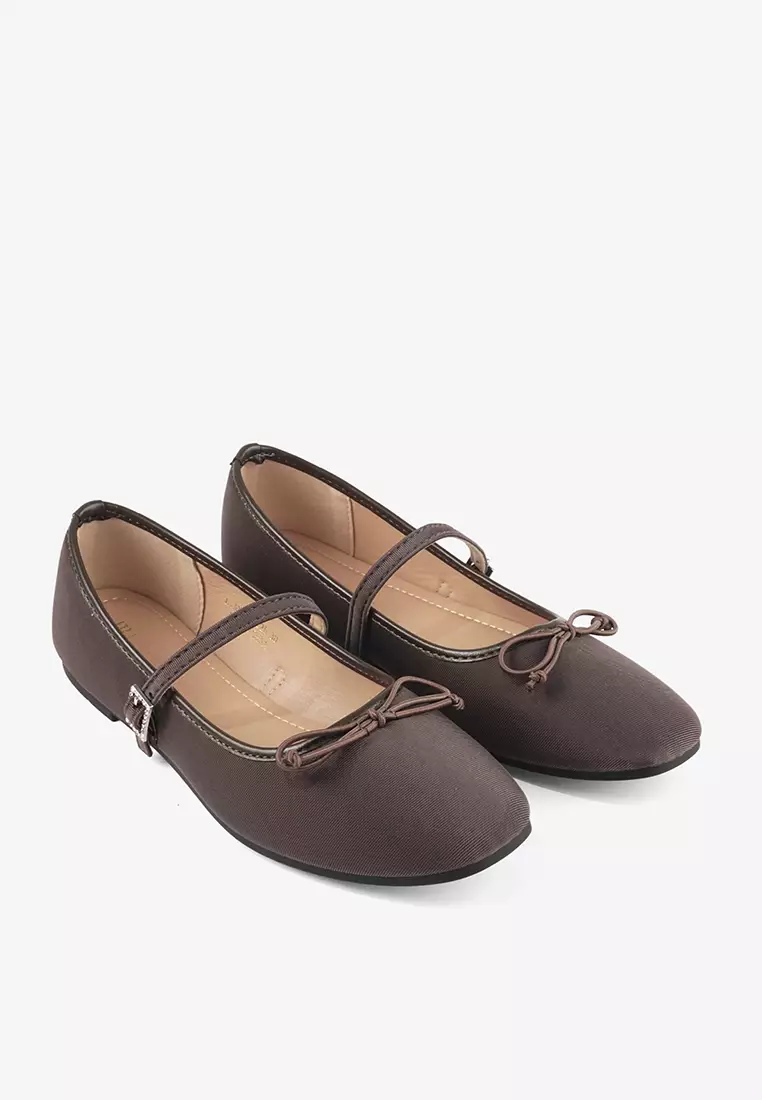Sepatu Flat Shoes  Ballet Wanita Mary Jane L.Amina