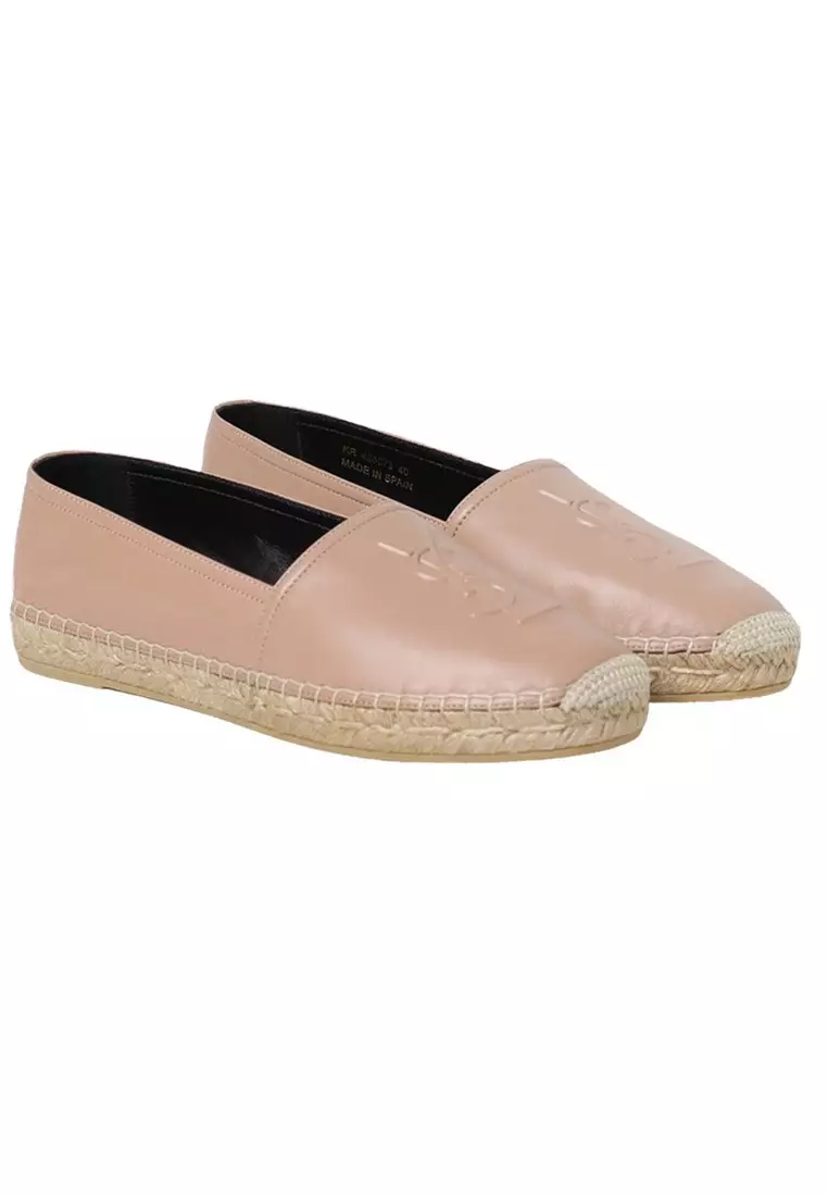 Buy SAINT LAURENT Cassandre Espadrilles Women's Loafers in Powder
