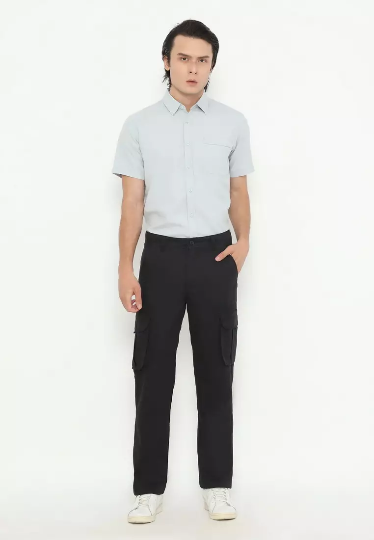 RBJ Celana Cargo Panjang Regular Fit Cotton Premium Pria