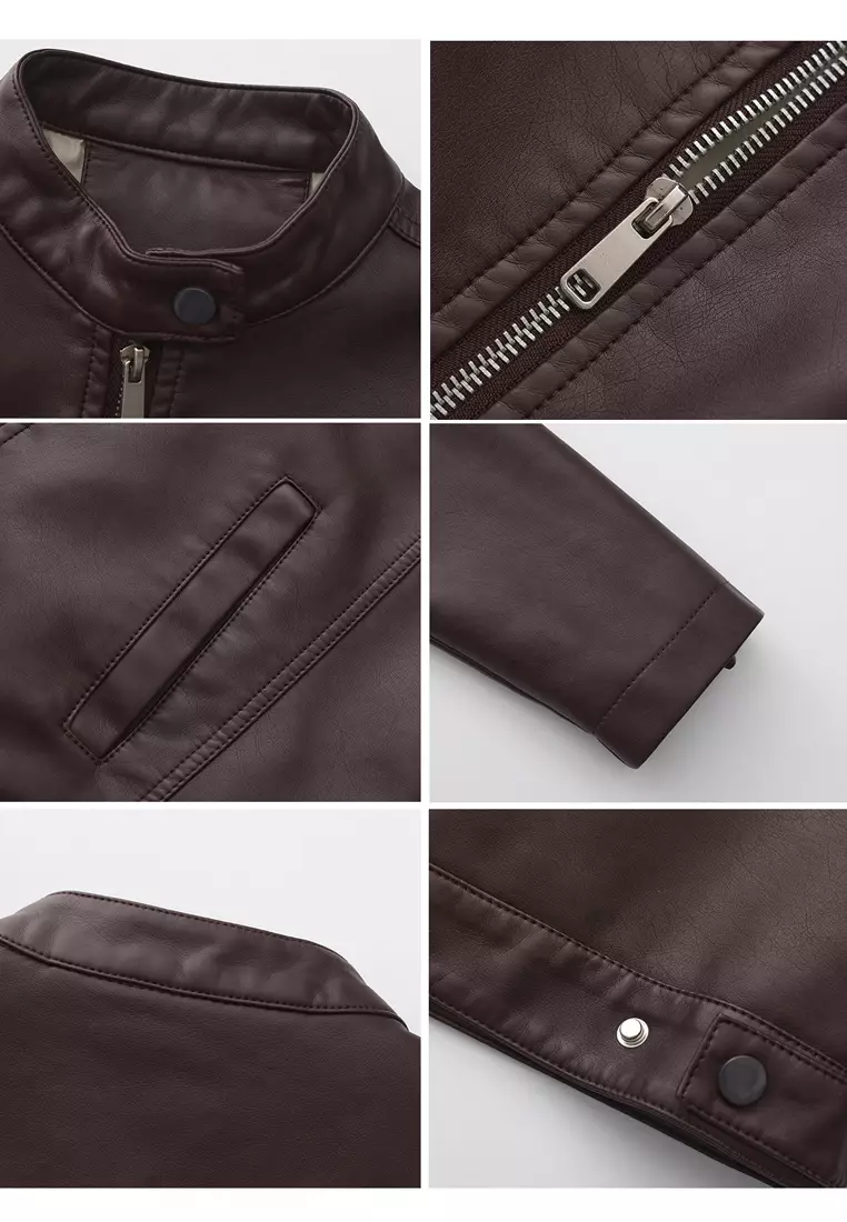 仿皮機車夾克 AD-M25PJ46