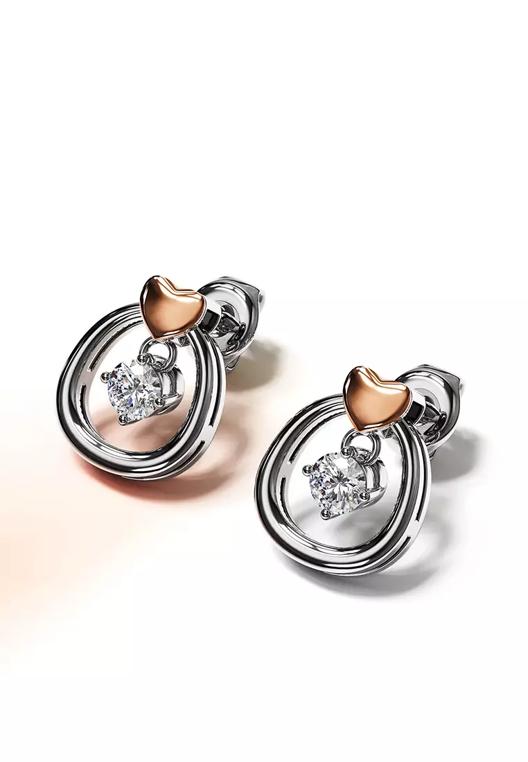 Felina Love Earrings Embellished with SWAROVSKI® crystals
