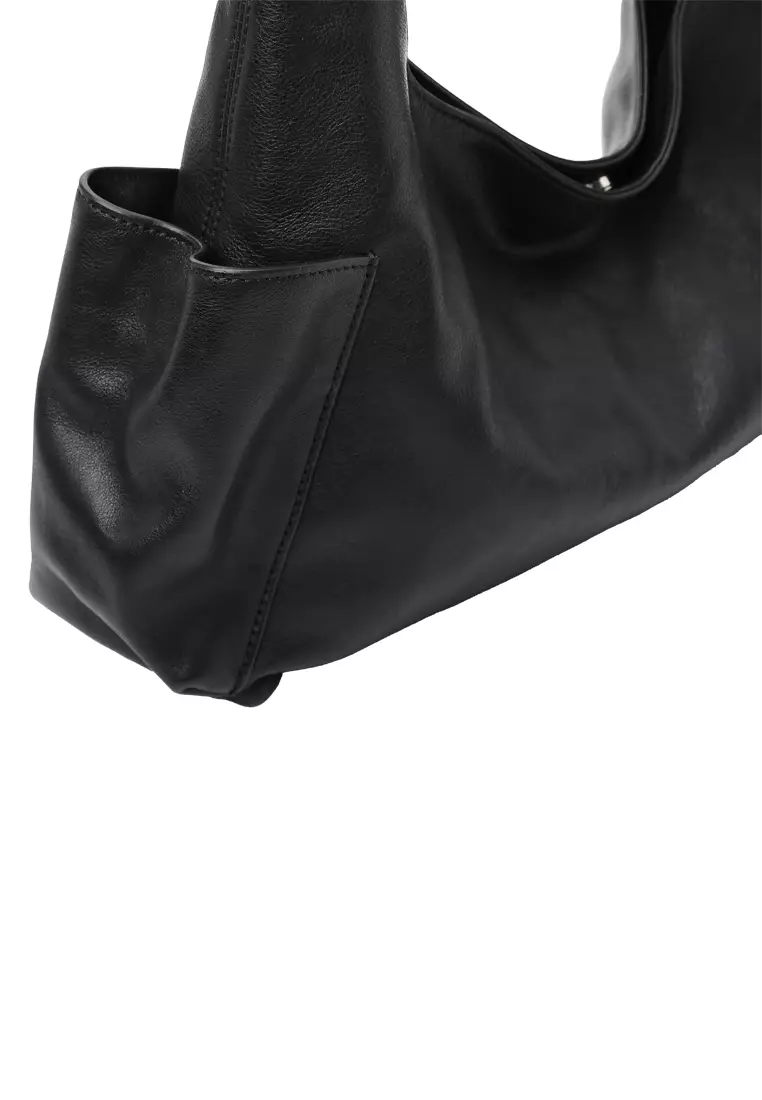 LEXI Side Pocket Hobo Bag II - Black