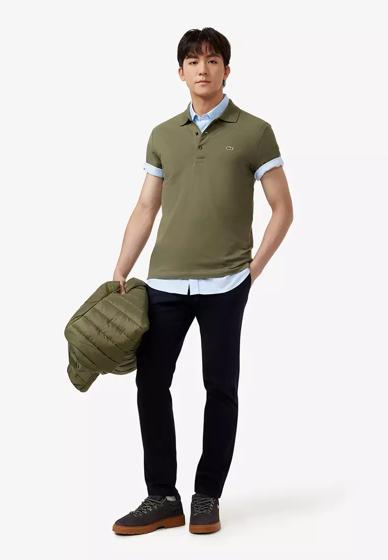 Slim Fit Stretch Piqué Polo Shirt