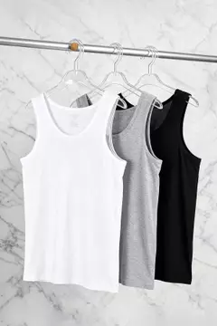 Black/Grey Melange/White