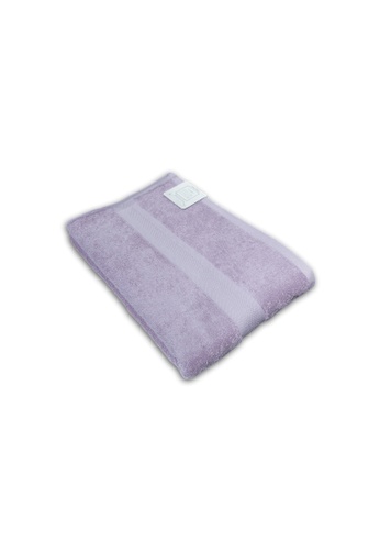 Jean Perry purple Jean Perry Hollywood Series 100% Cotton Bath Towel - Black Plum F6AA7HL5FC2572GS_1
