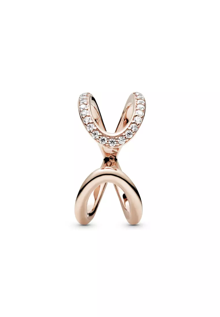 Pandora rose shop gold infinity ring