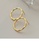 Glamorousky silver 925 Sterling Silver Plated Gold Simple Fashion Geometric Circle Stud Earrings 8DA45AC5AEB219GS_4