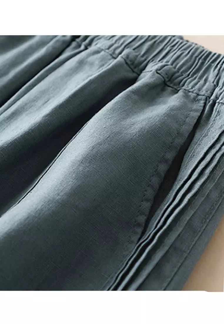 Loose Straight Cotton-flax Pants RZ9031