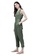 SASSAFRAS green Olive Sleevless Tapered Belted Jumpsuit 226E1AA0013B28GS_4