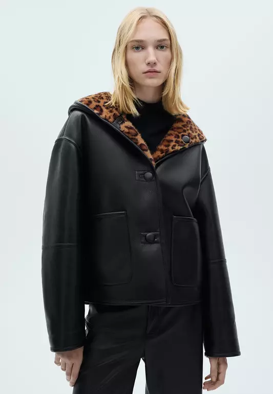 Reversible Leopard-Print Jacket