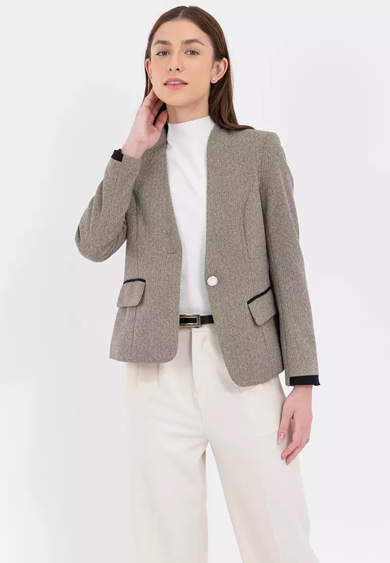 Herringbone Blazer