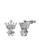 Her Jewellery silver Crown Jewel Earrings (White Gold) - Made with Swarovski Crystals 16796ACEECF0F4GS_1