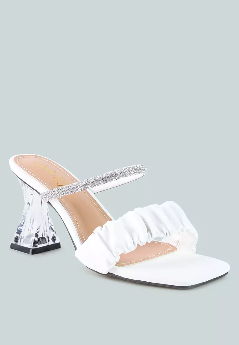 White and hotsell clear sandals