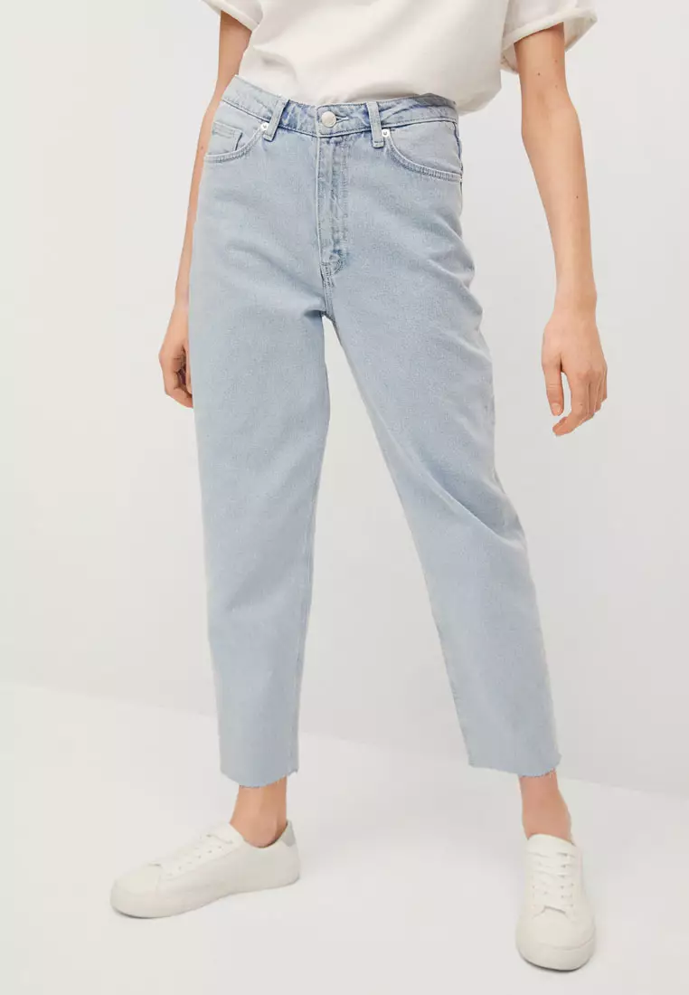 Cotton Mom-Fit Jeans