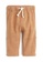 H&M brown and beige Roll-Up Cotton Trousers 2EFADKAFD3BDB8GS_1