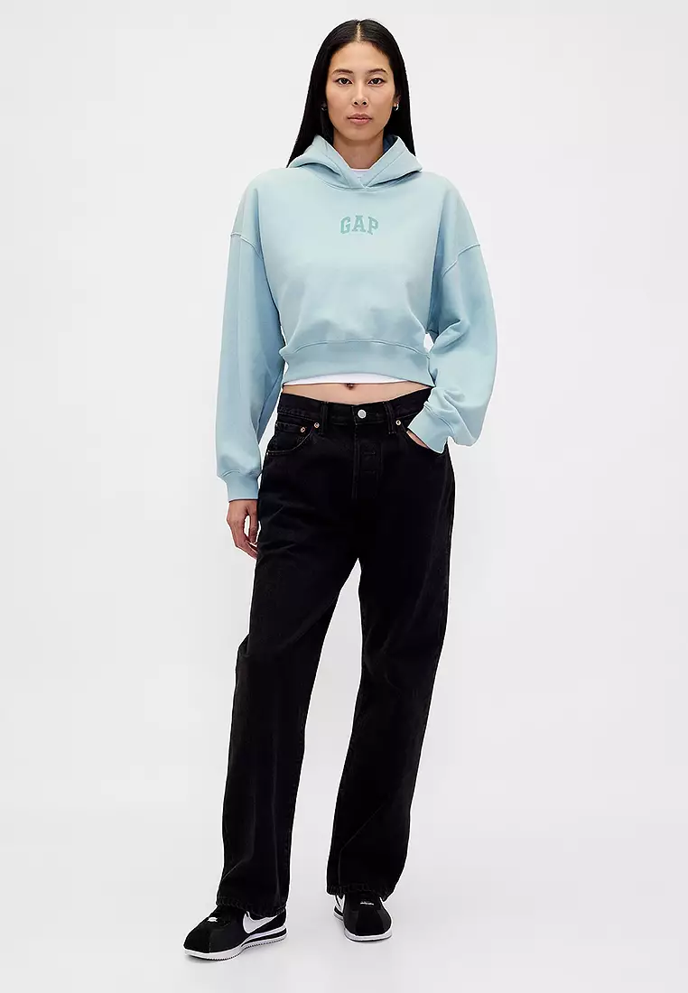 Vintage Soft Crop Logo Hoodie