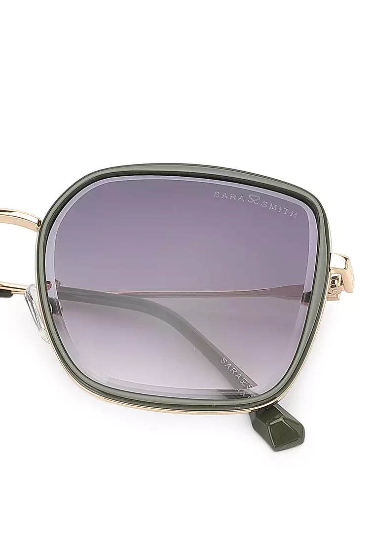 Unisex Fashion Sunglasses (太陽眼鏡) - 綠色 / 灰色