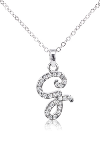 SO SEOUL silver My Personalised Initial Letter Necklace - G 7B893AC27E6BE4GS_1