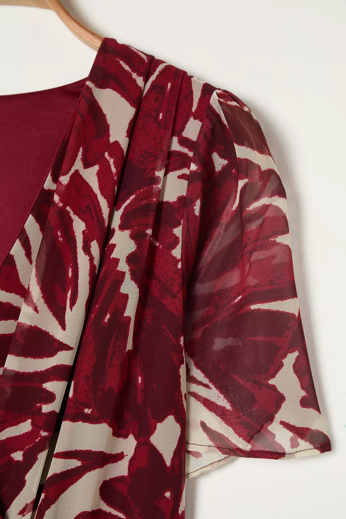 Plus Size Printed Chiffon Dress