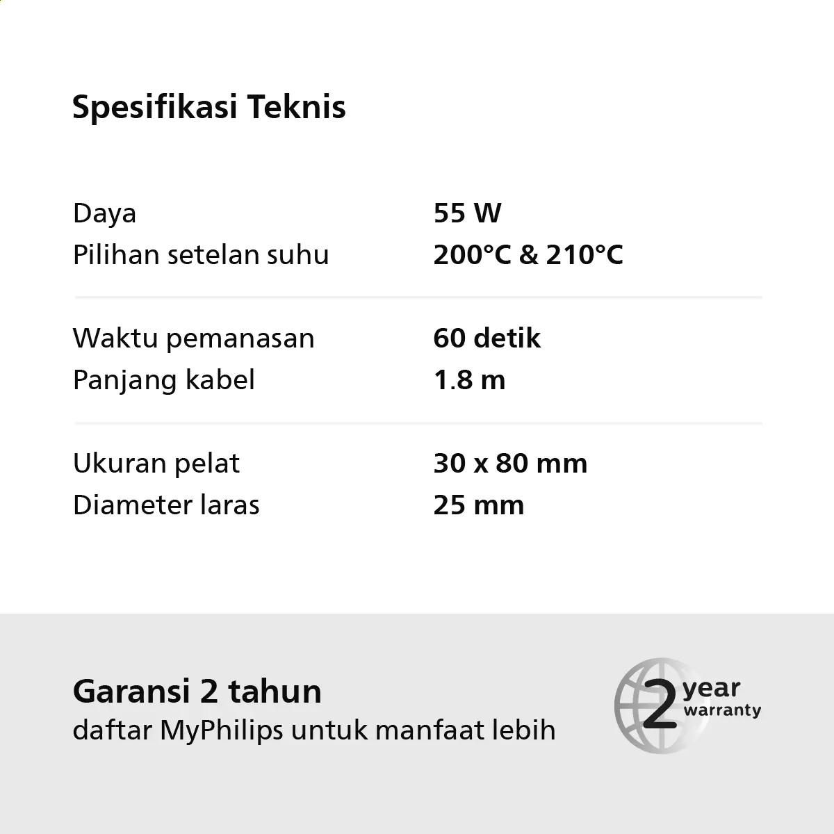 Philips Multistyler Europe BHH811/00 Pelurus dan Pengeriting Rambut