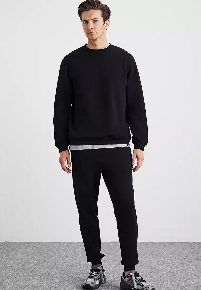Premium Fabric Raised Elastic Leg Sweatpants