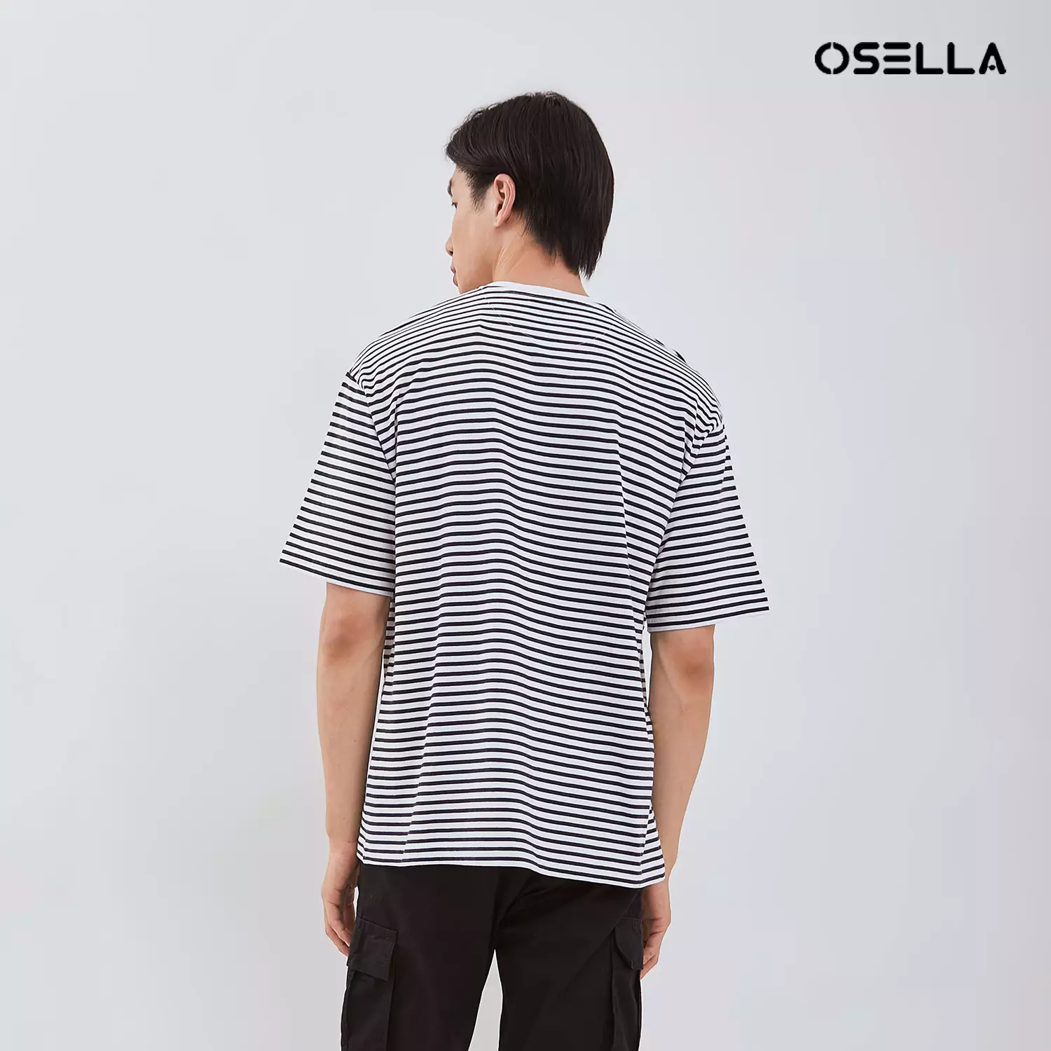 [NEW] Osella Striped Relaxed Fit T-Shirt 20714009 | Kaos Lengan Pendek Pria