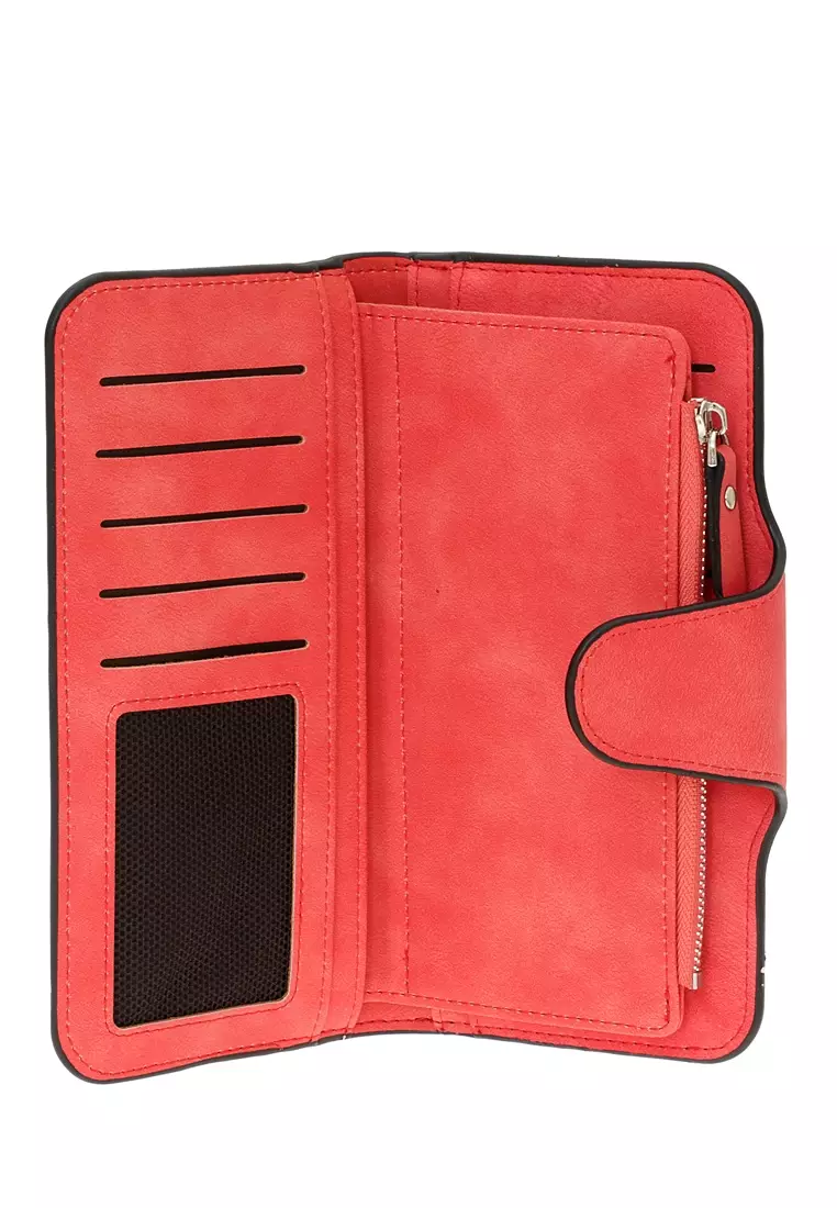 Dompet Wanita Model Panjang Casual Women Wallet Many Slot Material Kulit ORIGINAL