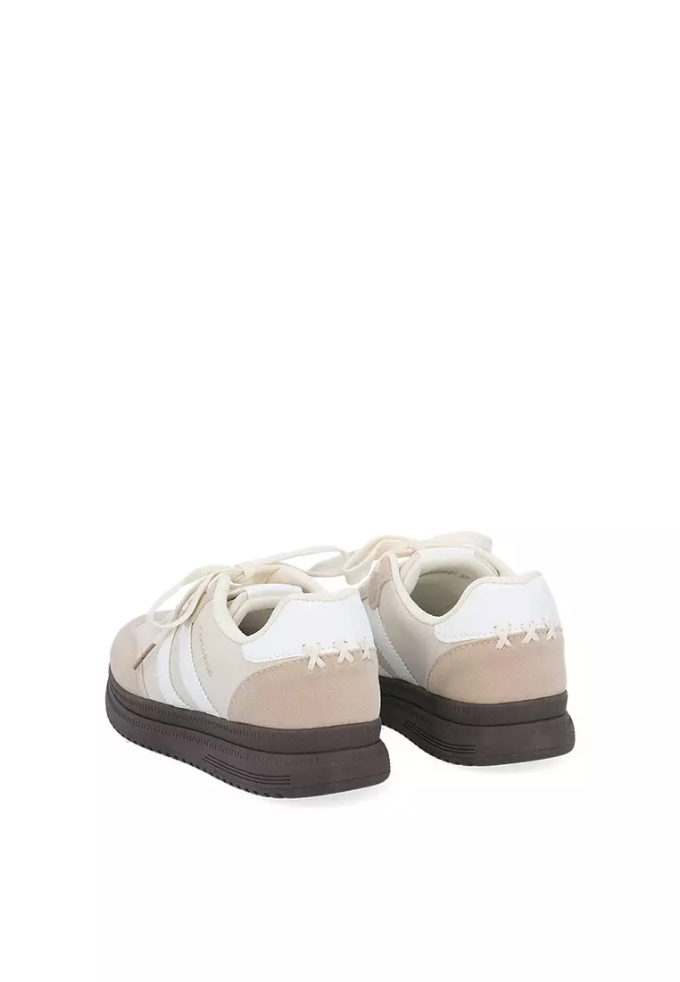 Beige CR Duo Stride Sneakers