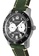 EGLANTINE black and green and silver EGLANTINE® Terrenz Unisex Military Steel Quartz Watch, Black Dial on Dark Green Leather Strap 6F9A2AC79CF16AGS_2