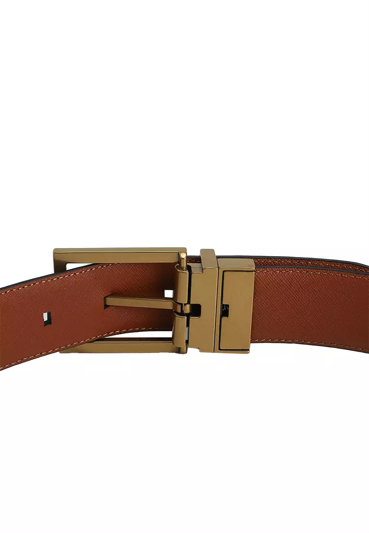 方形帶扣光滑32MM雙面腰帶 - Calvin Klein 配飾