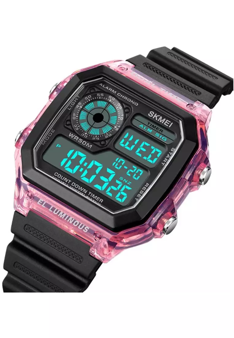 Jam Tangan Pria Digital Waterproof Many Function Strap Tali Material Silicone IR16 ORIGINAL