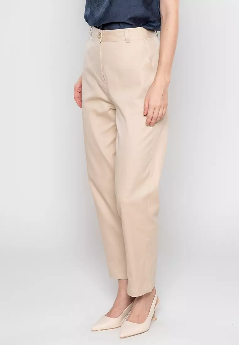 Crezelle Slim-Fit Pants with Pocket Detail