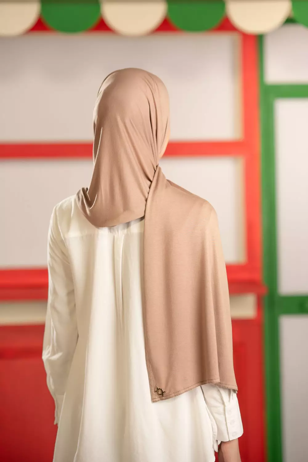 Klamby - Aelin Pashmina Olive Tan