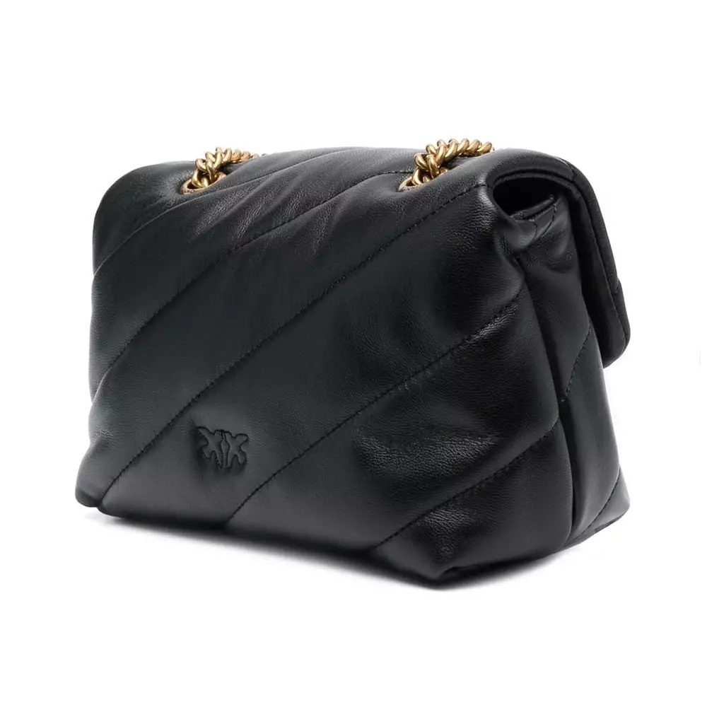 Love Mini Puff Classic Shoulder Bag Black Ghw