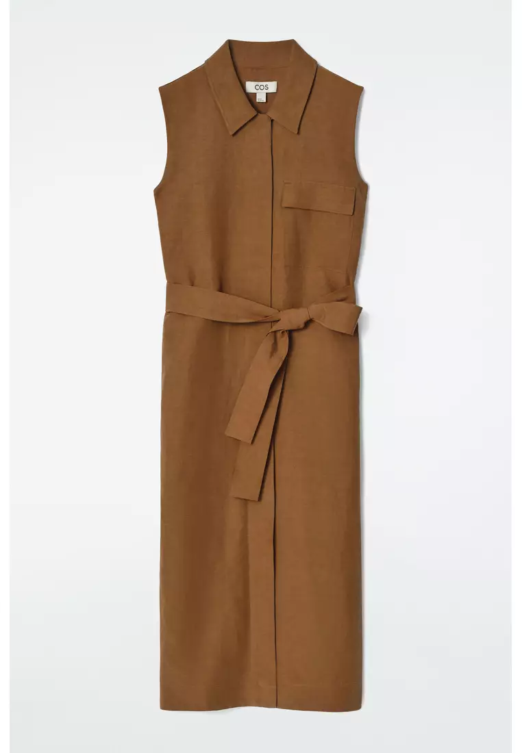Buy COS SLEEVELESS UTILITY MIDI SHIRT DRESS Online ZALORA Malaysia