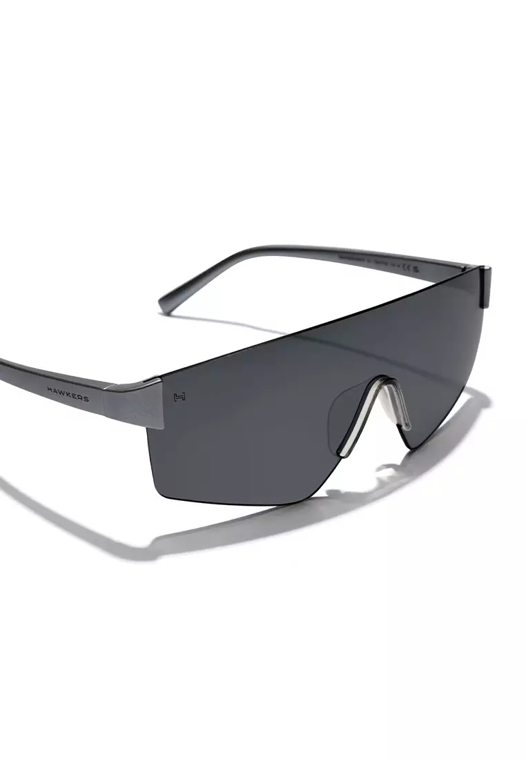 HAWKERS Silver Chrome Aero Sunglasses For Men And Women, Unisex. Official Product Designed In Spain
