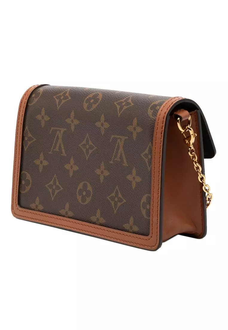 Pre-Loved Louis Vuitton Monogram Reverse Dauphine Wallet On Chain