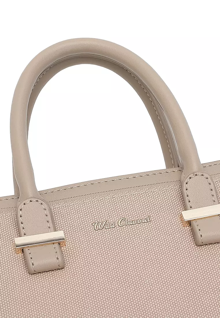 Women's Top Handle Bag / Sling Bag / Crossbody Bag / Shoulder Bag - Apricot