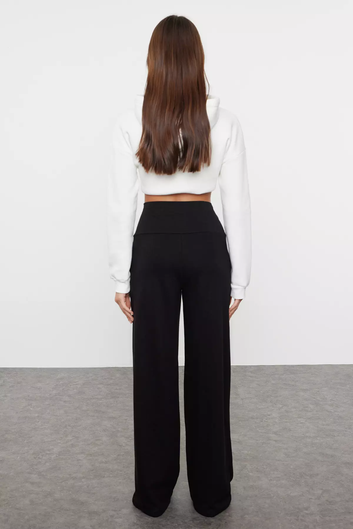 Wide Leg High Waist Trousers