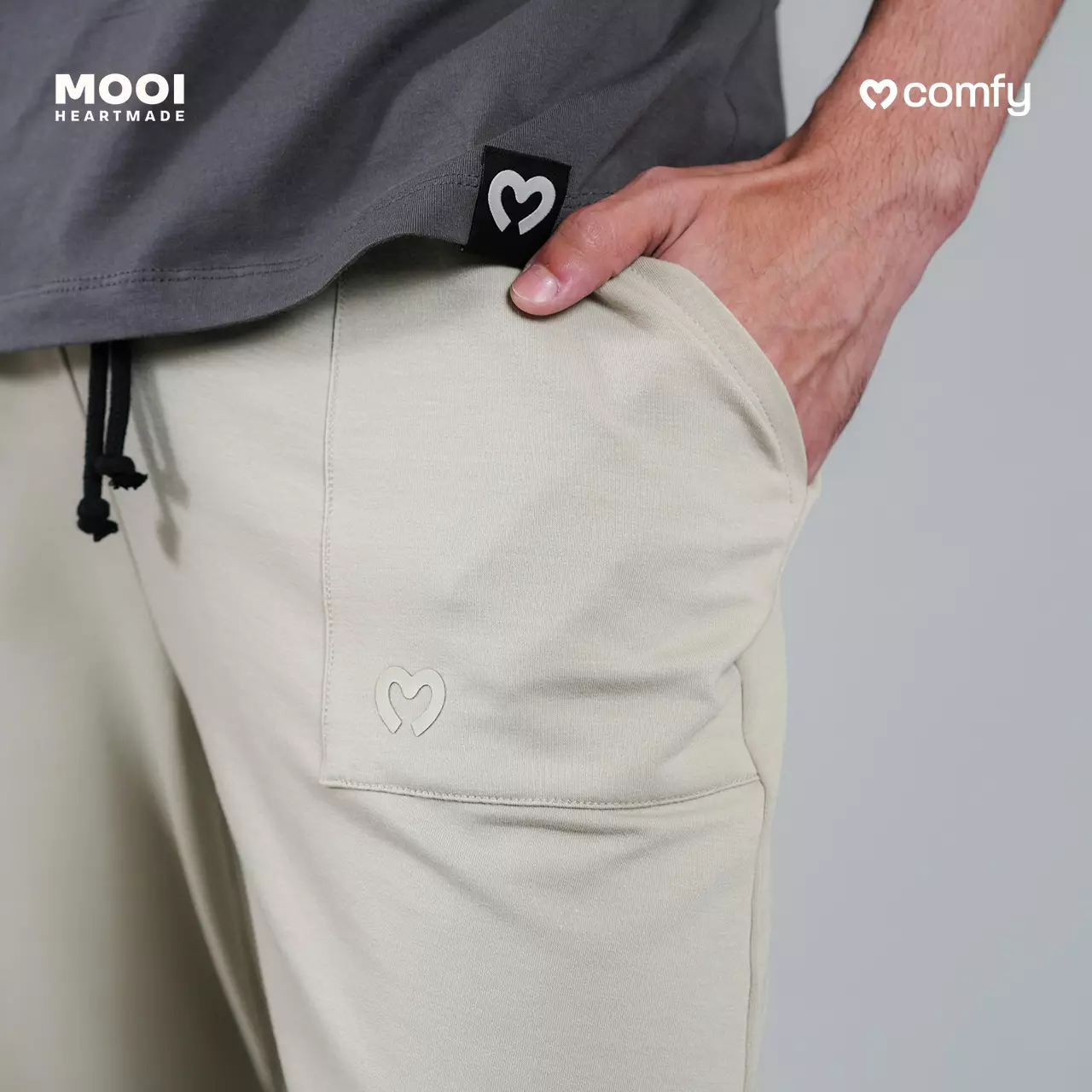 Mooi Celana Pendek Dewasa Comfy Short Pants Adult - Sage Green